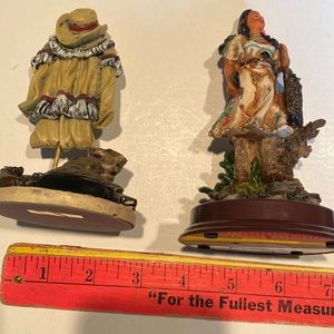 Vintage and new in packages, Native American Maiden  and Cowboy clothing on rack